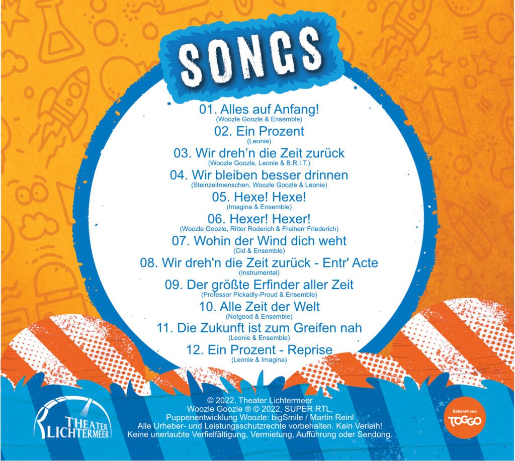 CD Woozle Goozle – Das Woozical – Theater Lichtermeer
